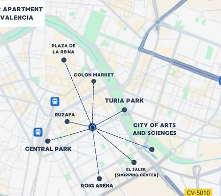 Apartman Cozy 2bedroom Near Ruzafa Turia Park Valencia